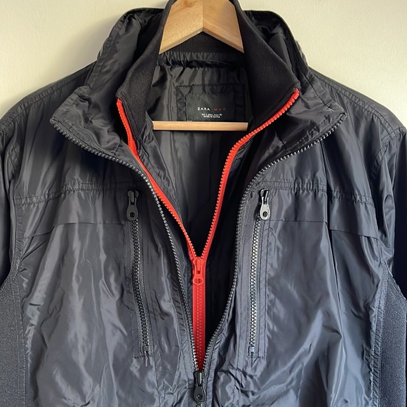 ZARA MAN | Dual zip layered rain jacket - Picture 3 of 10
